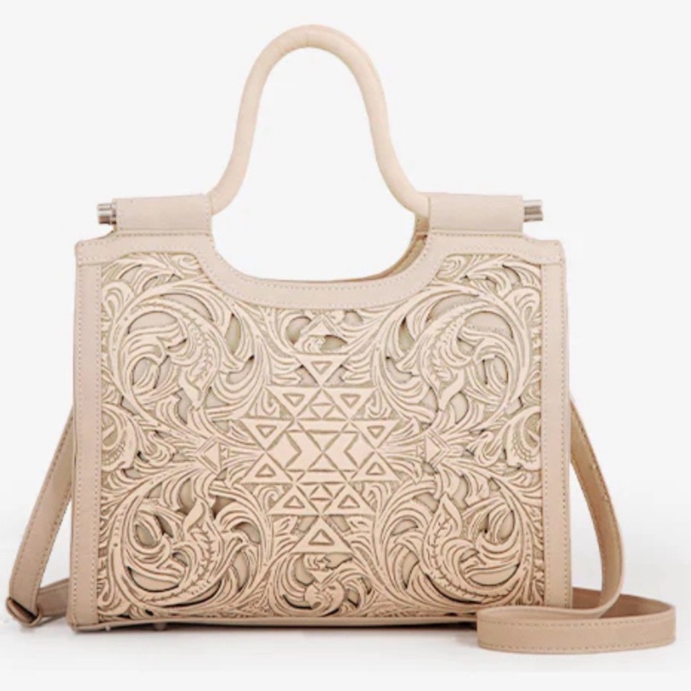 TRINITY RANCH TOOLED TOTE CONCEALED CARRY BAG NWT